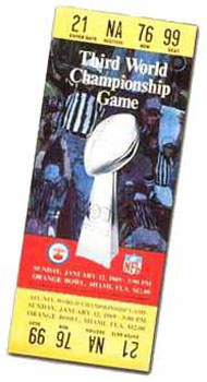 Super Bowl III Ticket