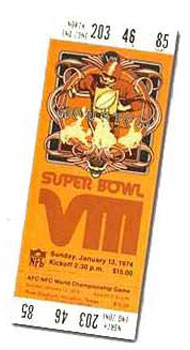 Super Bowl VIII Ticket