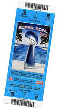 Super Bowl XLI Ticket