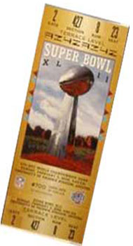 Super Bowl XLII Ticket
