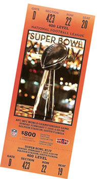 Super Bowl XLIV Ticket