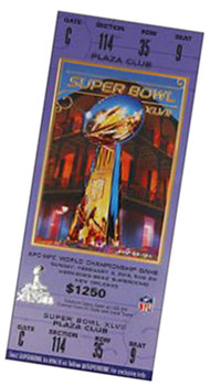 Super Bowl XLVII Ticket