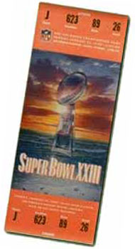Super Bowl XXIII Ticket