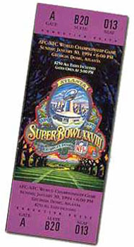 Super Bowl XXVIII Ticket