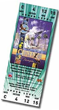 Super Bowl XXXV Ticket
