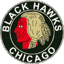 NHL Central Divisions Chicago Blackhawks NHL Logo from 1935 - 1937