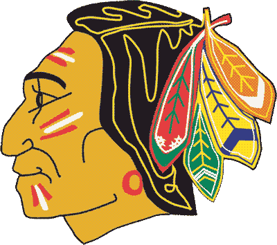 NHL Central Divisions Chicago Blackhawks NHL Logo fom 1956 - 1957 large