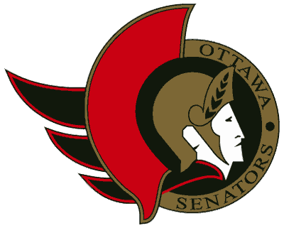 NHL North East Divisions Ottawa Senators NHL Logo fom 1992 - 1996 large