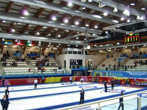 The curling arena of Pinerolo