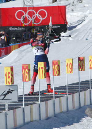 Jeremy Teela in the biathlon